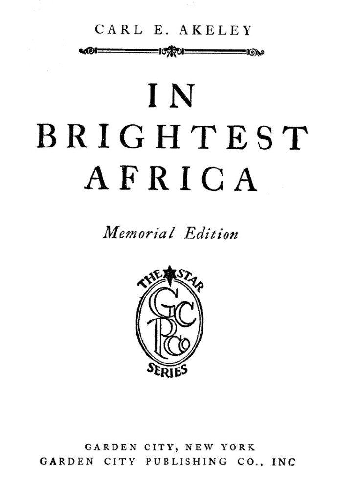 In Brightest Africa