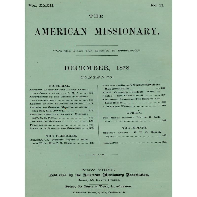 The American Missionary —...