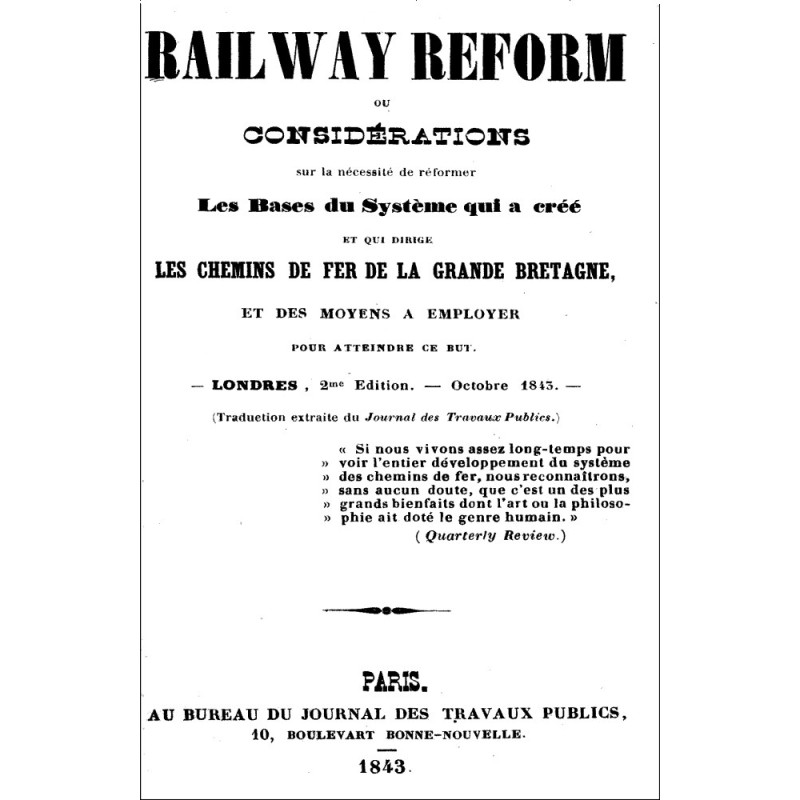 Railway Reform or...