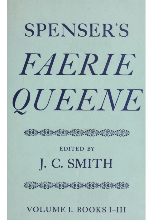 Spenser's Faerie Queene, Vol. 1 (of 2) : $b Books I-III