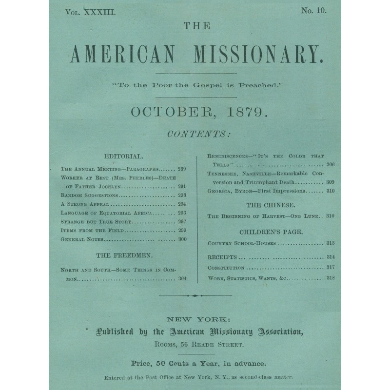 The American Missionary —...