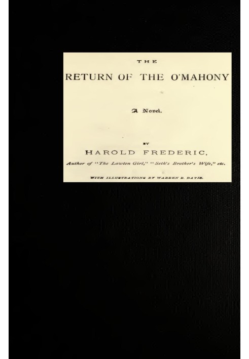 The Return of the O'Mahony: A Novel