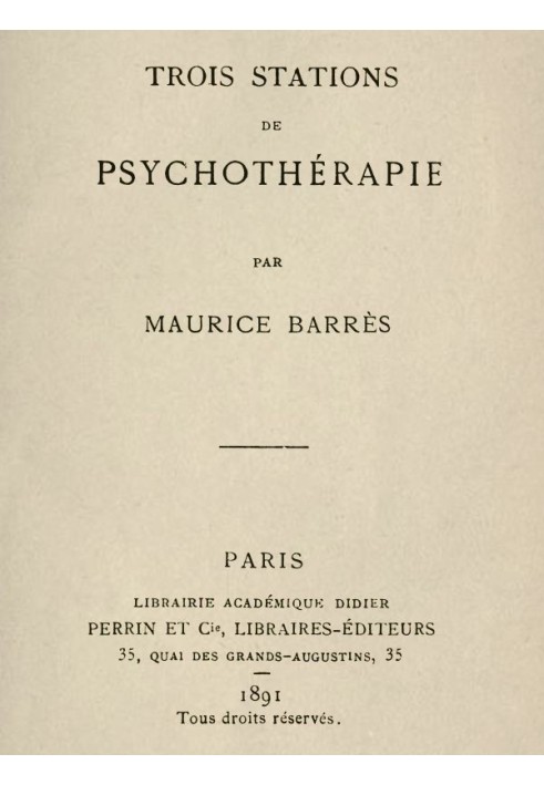 Three Psychotherapy Stations