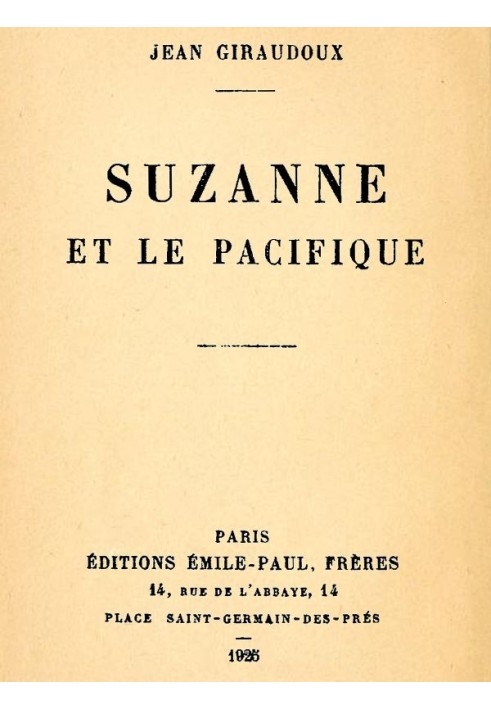 Suzanne and the Pacific