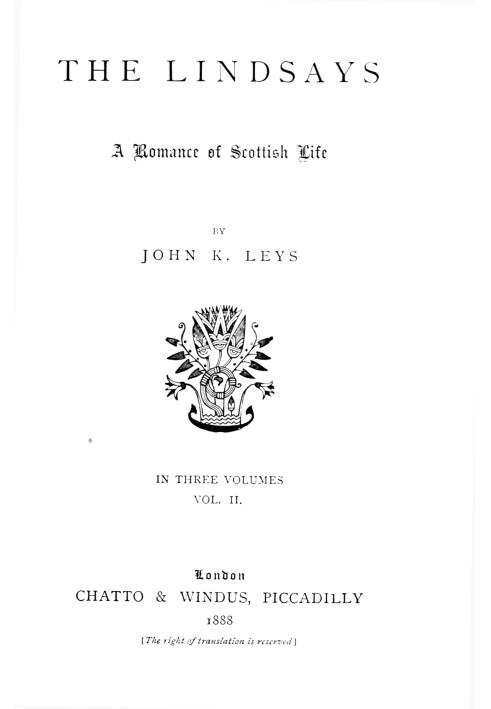 The Lindsays : $b A romance of Scottish life, Volume 2 (of 3)