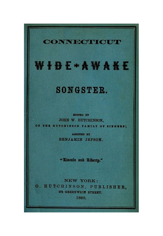 Connecticut Wide-Awake Songster