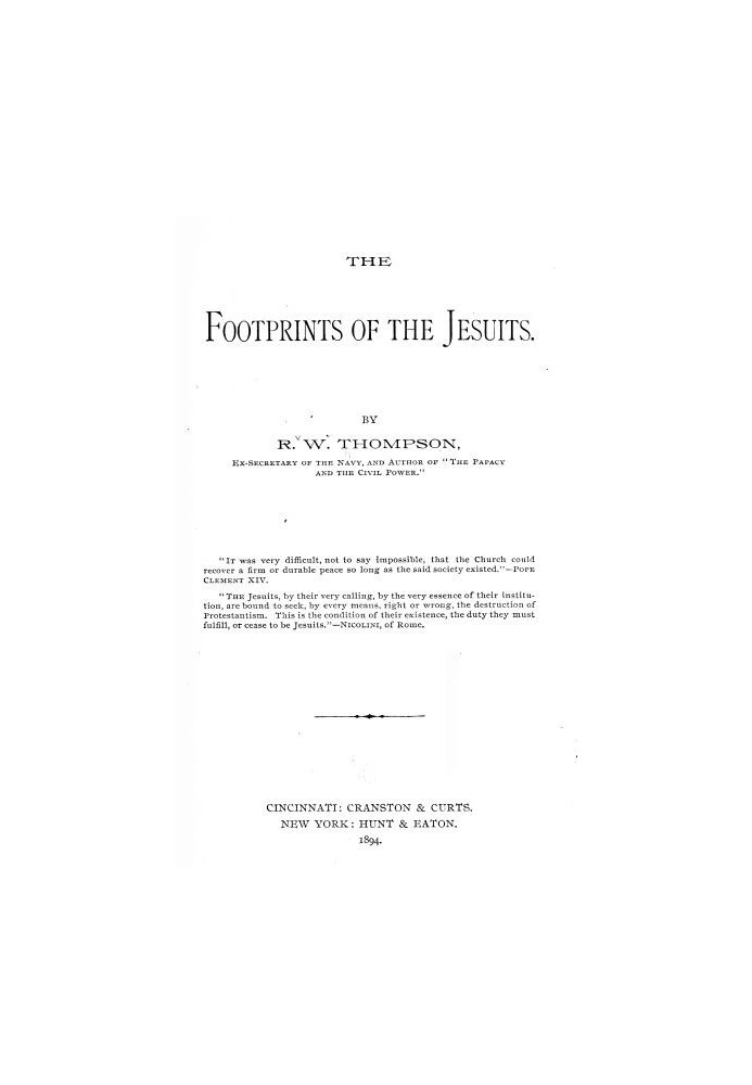 The Footprints of the Jesuits