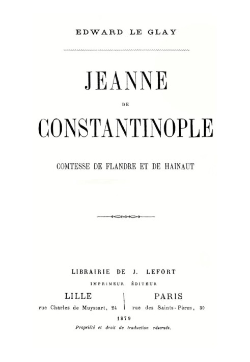 Жанна Константинопольская: графиня Фландрии и Эно