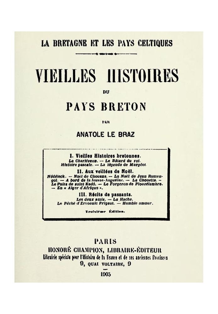 Old Stories from the Breton Country