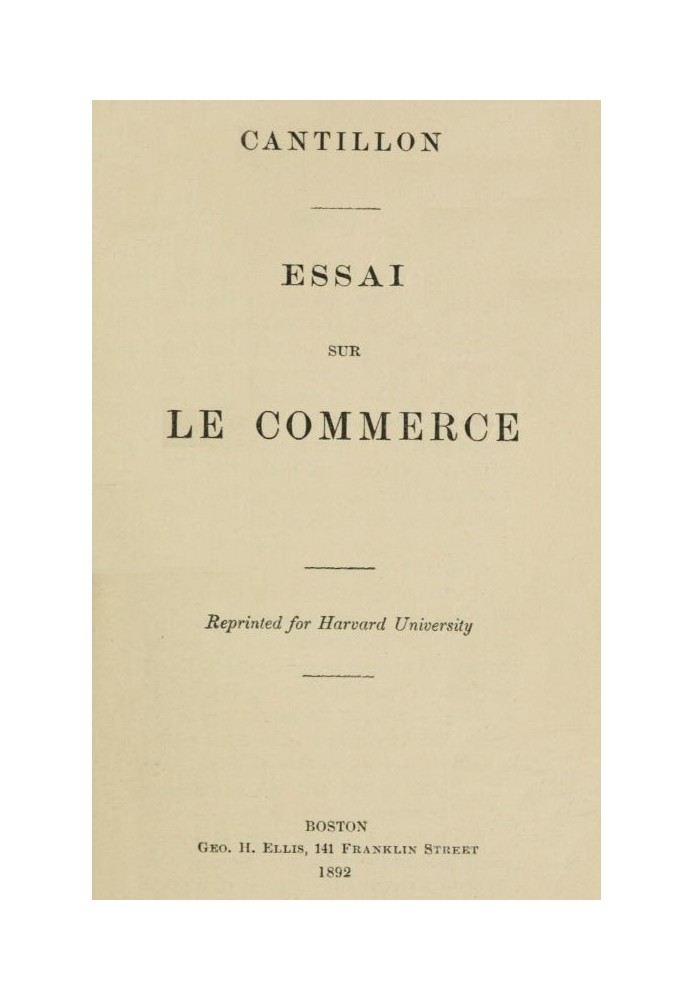 Essay on Commerce