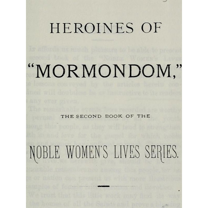 Heroines of "Mormondom" The...