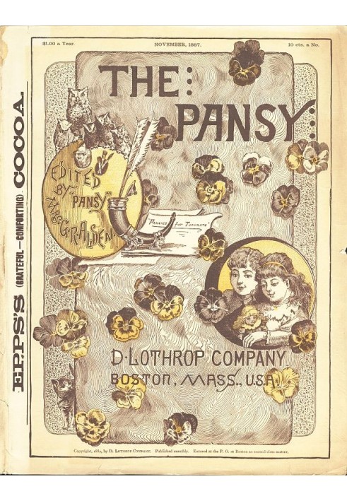 The Pansy Magazine, November 1887