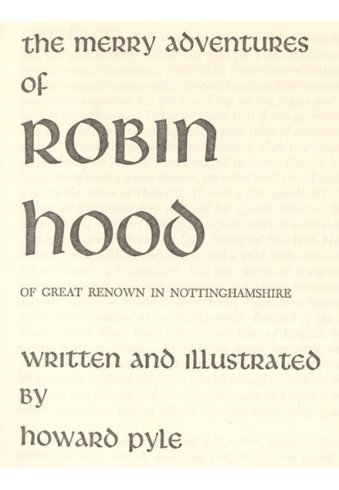 The Merry Adventures of Robin Hood