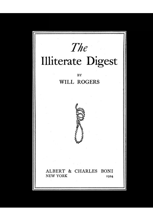 The Illiterate Digest