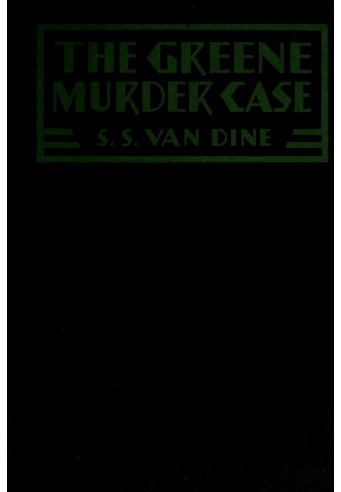 The Greene murder case