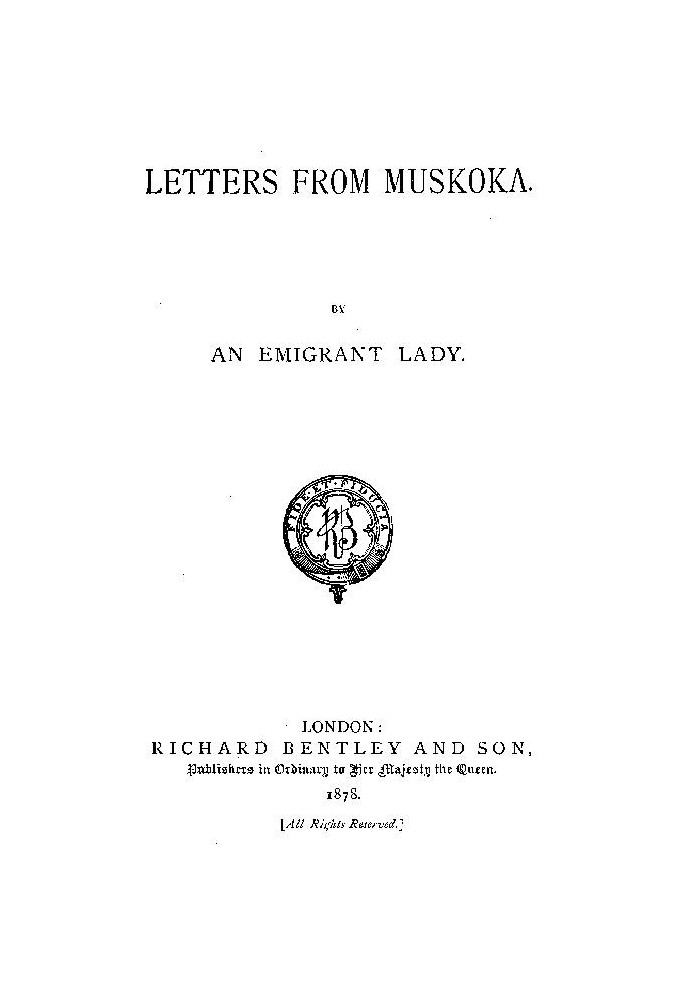 Letters from Muskoka