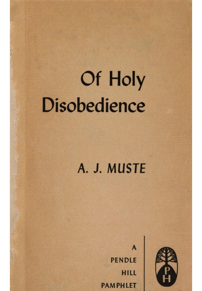 Of holy disobedience