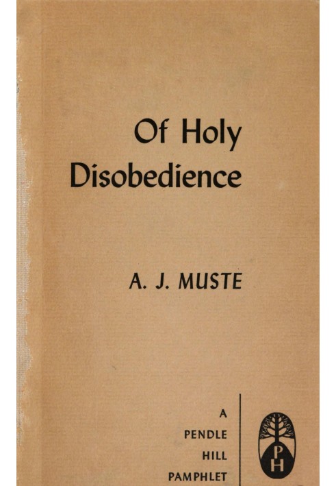 Of holy disobedience