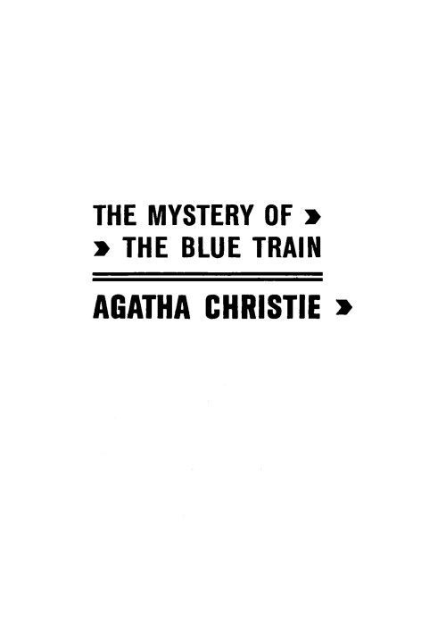 The mystery of the Blue Train