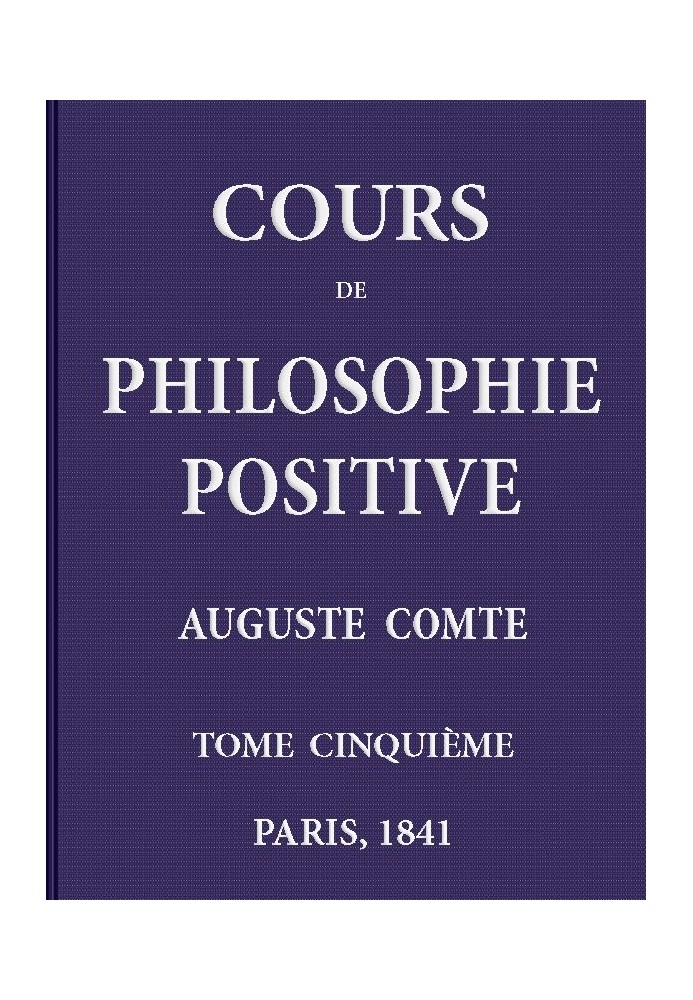 Positive philosophy course. (5/6)