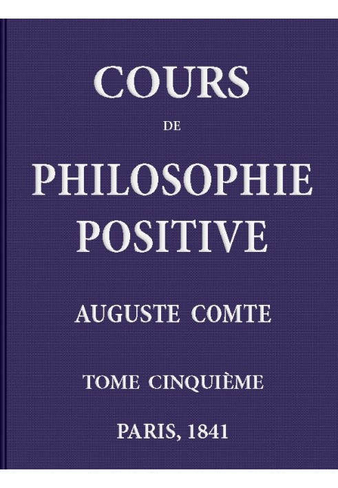 Positive philosophy course. (5/6)