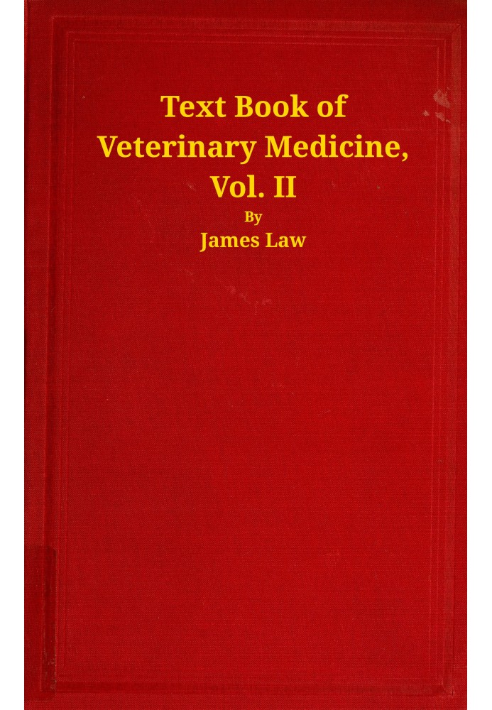 Text book of veterinary medicine, Volume 2 (of 5)