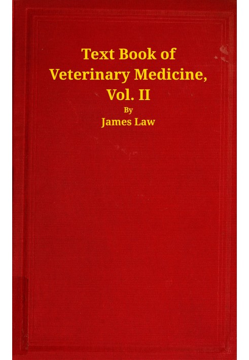 Text book of veterinary medicine, Volume 2 (of 5)