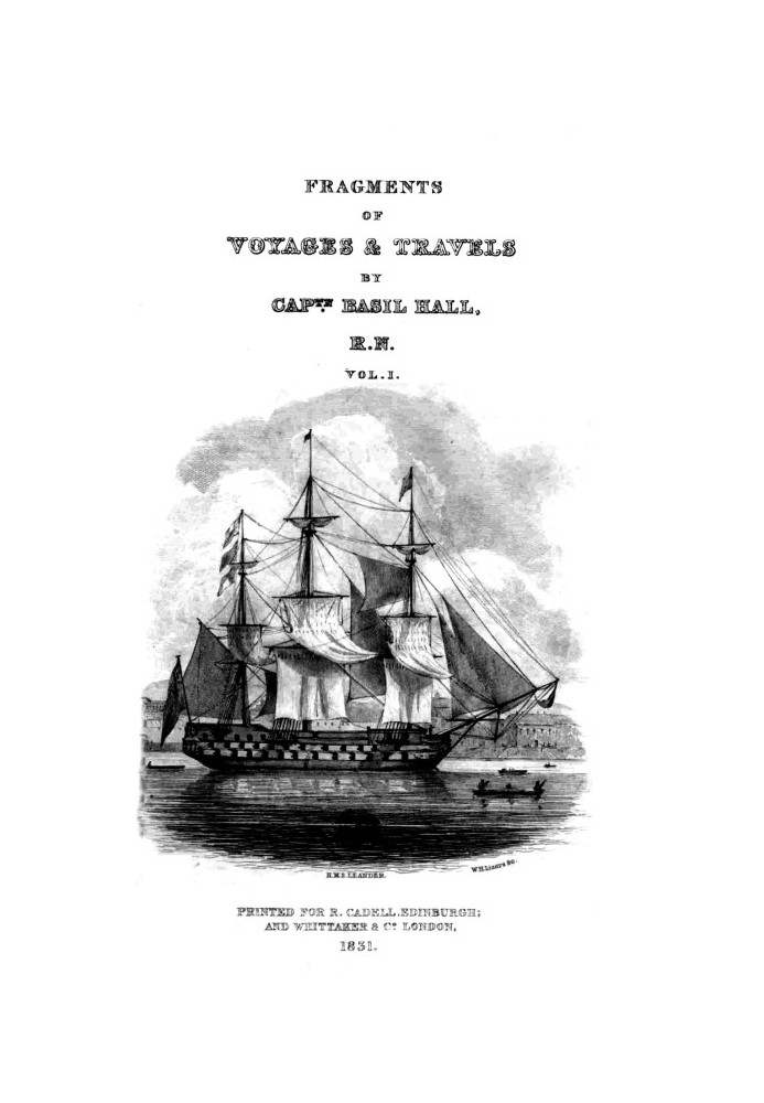 Fragments of voyages and travels, including anecdotes of a naval life : $b Chiefly for the use of young persons. Vol. 1 (of 3)