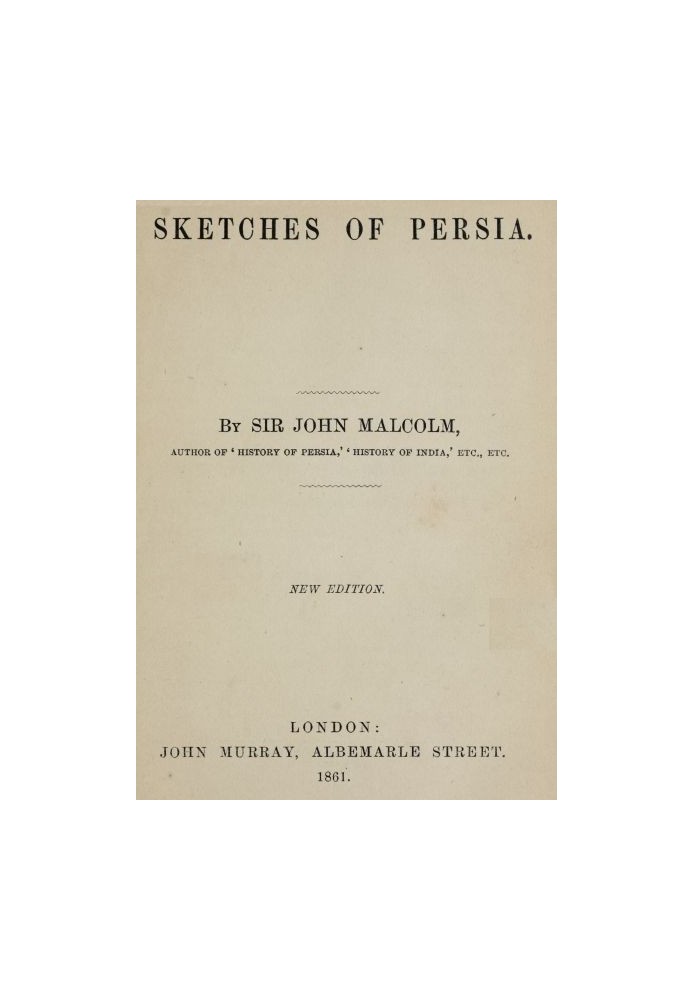 Sketches of Persia