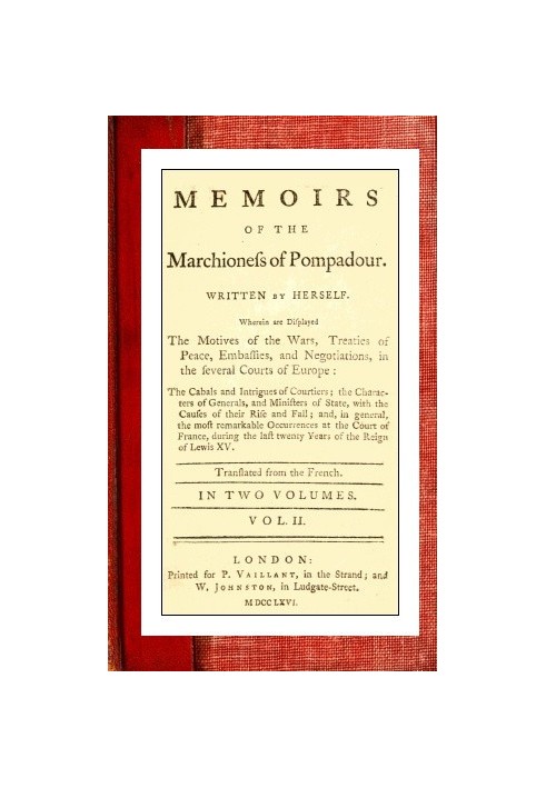 Memoirs of the Marchioness of Pompadour (vol. 2 of 2)