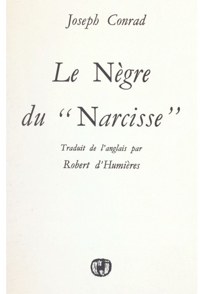 The Negro from “Narcissus”