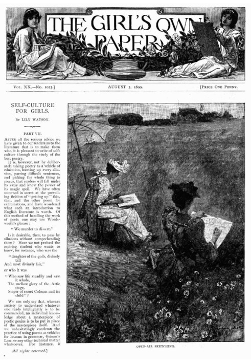 The Girl's Own Paper, Vol. XX. № 1023, 5 серпня 1899 р