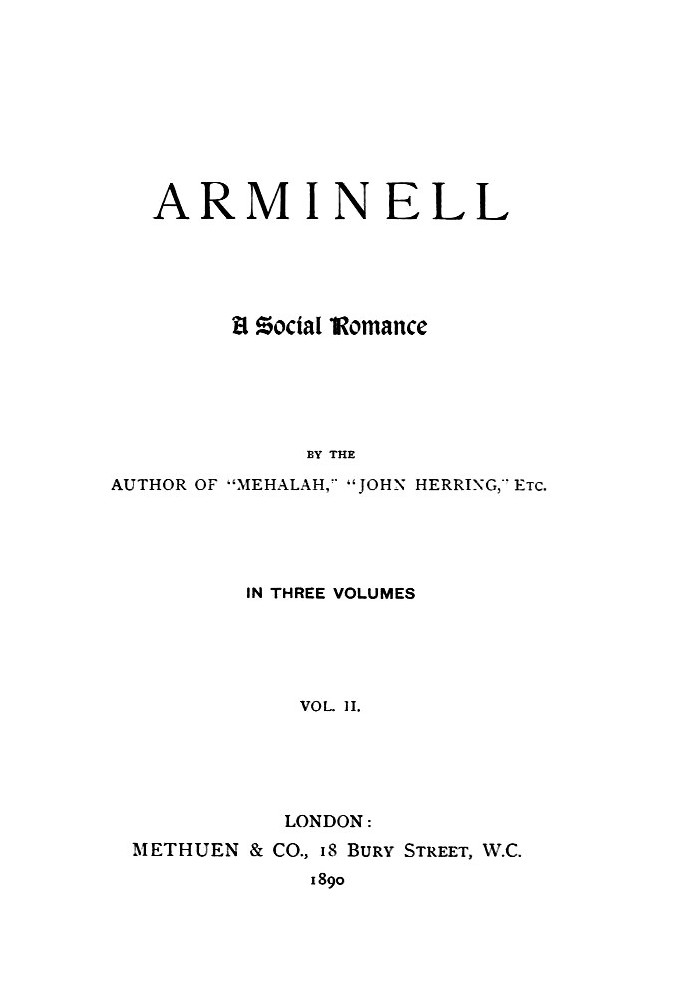 Arminell: A Social Romance, Vol. 2