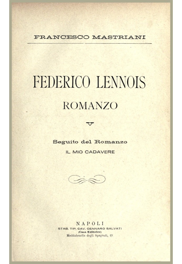 Frederick Lennois : $b novel