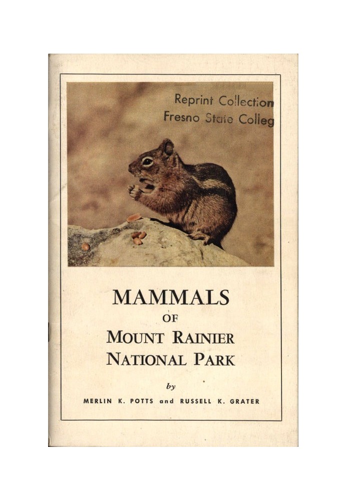 Mammals of Mount Rainier National Park