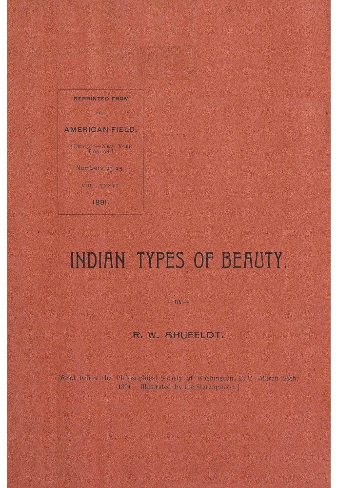 Indian types of beauty