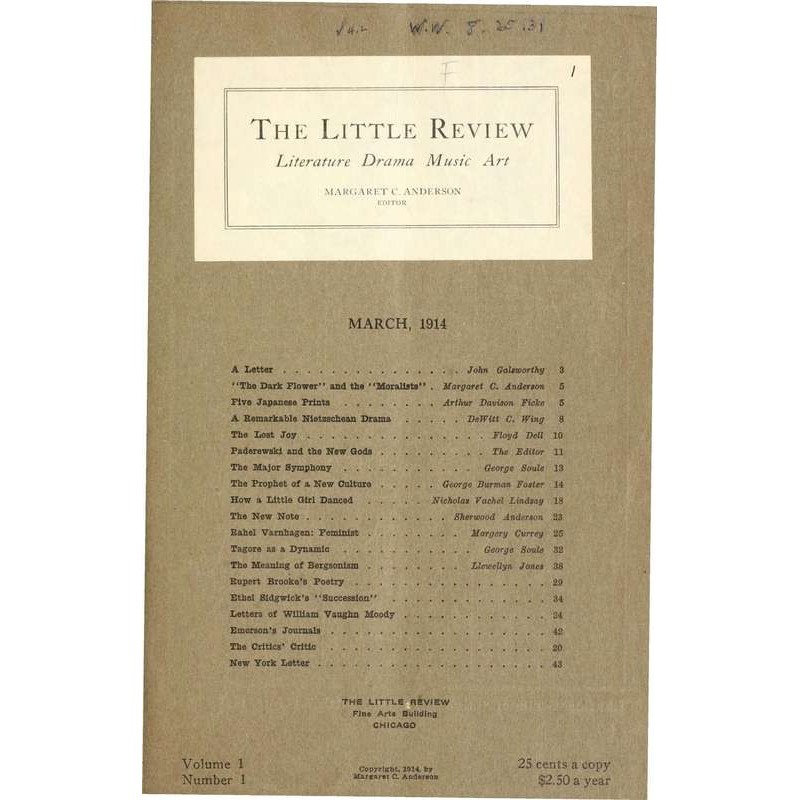 The Little Review, March...