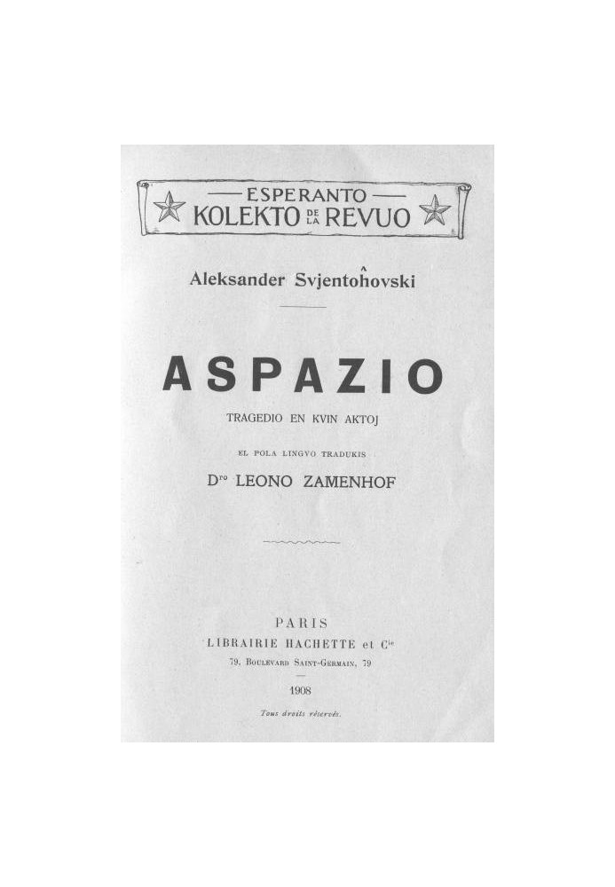 Aspasia: A Tragedy in Five Acts