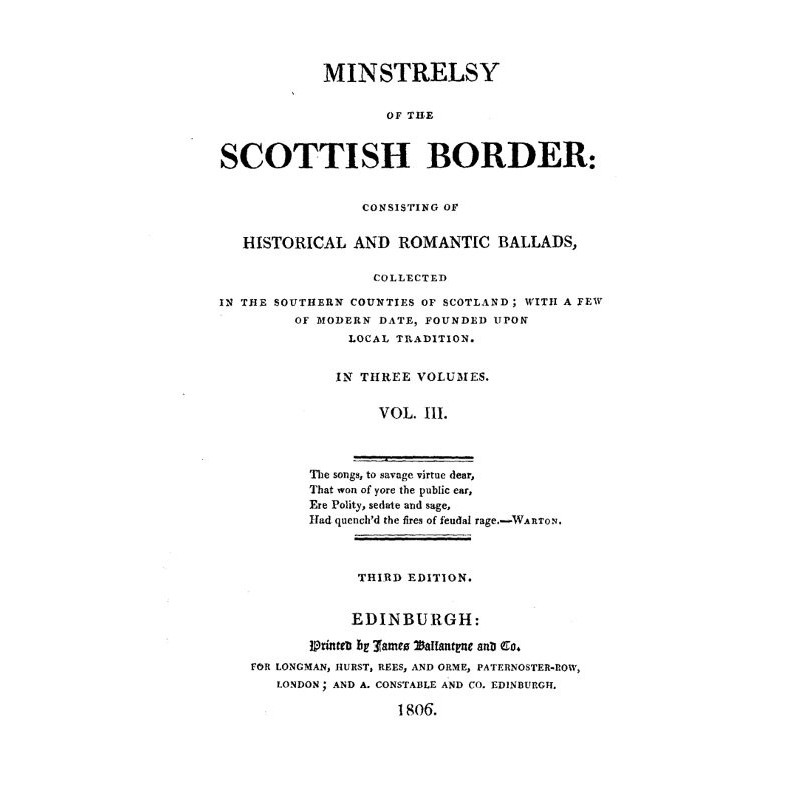Minstrelsy of the Scottish...