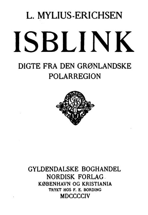 Isblink: Poems from the Greenlandic Polar Region