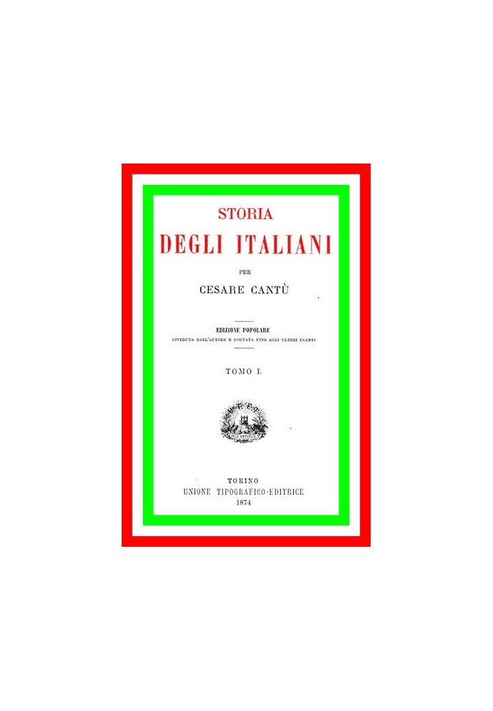 History of the Italians, vol. 01 (of 15)