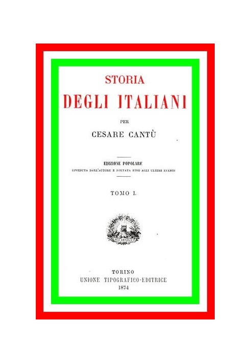 History of the Italians, vol. 01 (of 15)