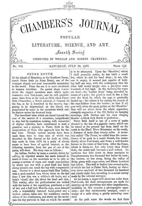 Журнал популярной литературы, науки и искусства Чемберса, № 709, 28 июля 1877 г.