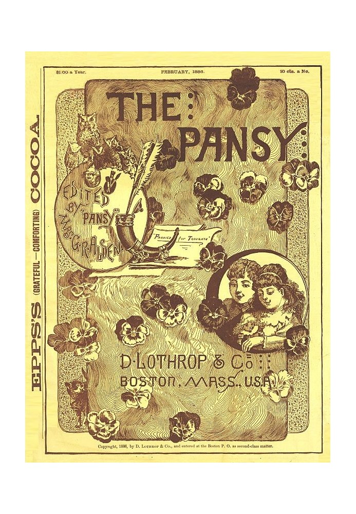 Журнал Pansy, лютий 1886 р