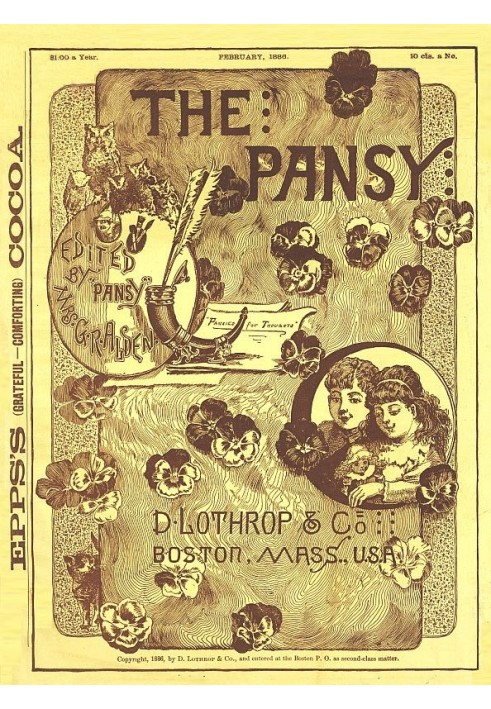 Журнал Pansy, лютий 1886 р