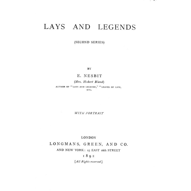 Lays and Legends (Second...