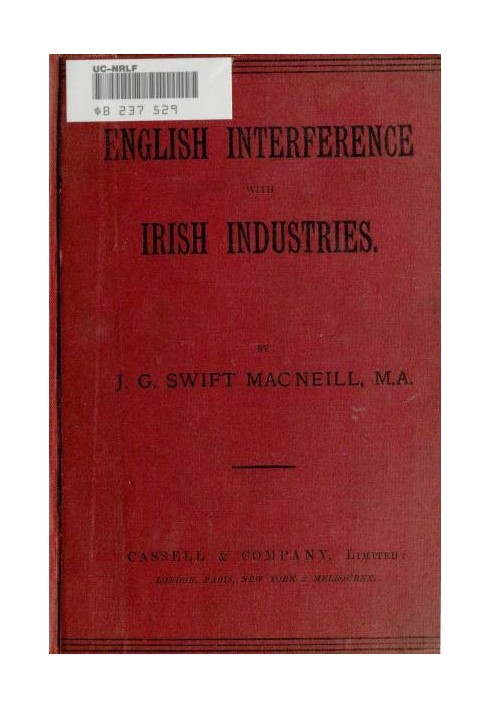 English Interference with Irish Industries