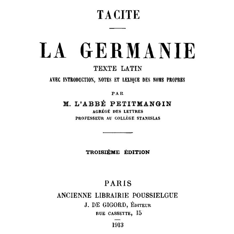 Germania Latin text with...
