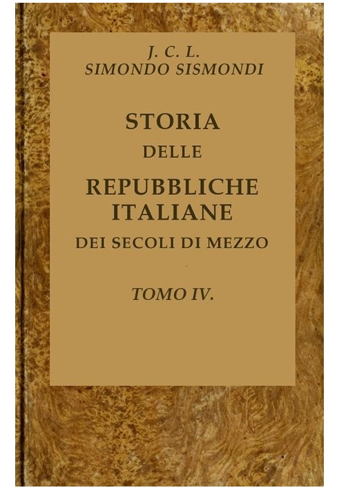 History of the Italian republics of the middle centuries, see 04 (of 16)