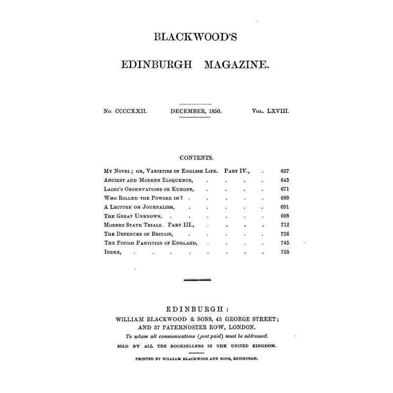 Blackwood's Edinburgh...